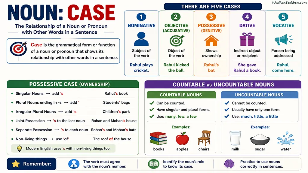 Case Definition, Types, Examples and Exercises