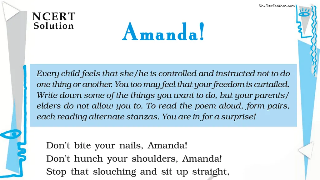 Amanda Poem NCERT