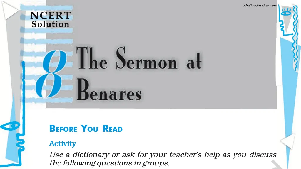 The Sermon at Benares NCERT