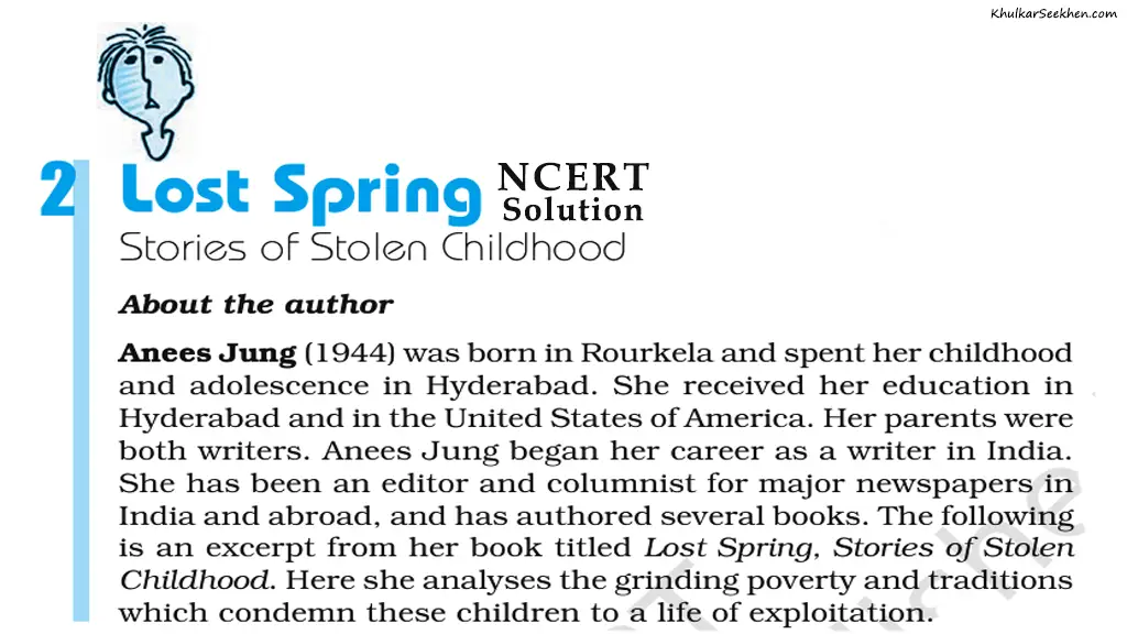 Lost Spring NCERT Solutions Class 12 English