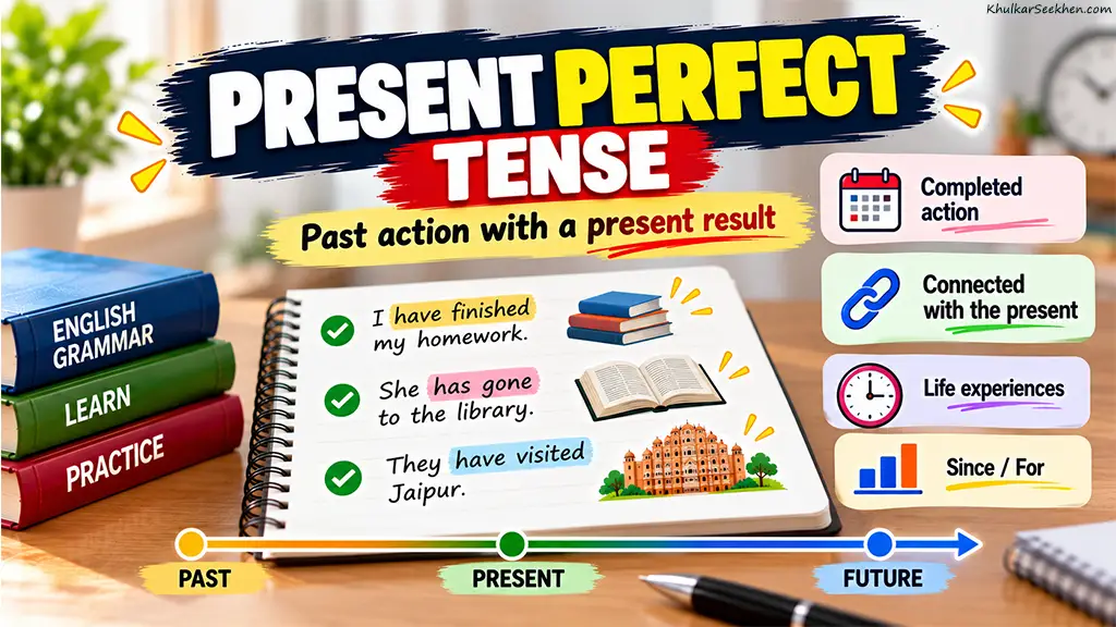Present Perfect Tense – Rules, Uses, Structure, Examples and Exercises